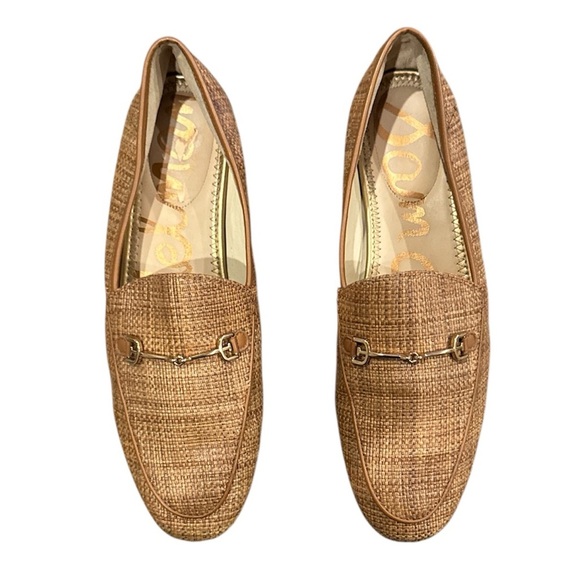 Sam Edelman Loraine Woven Raffia Horsebit Loafers Tan Size 9.5M main image 12